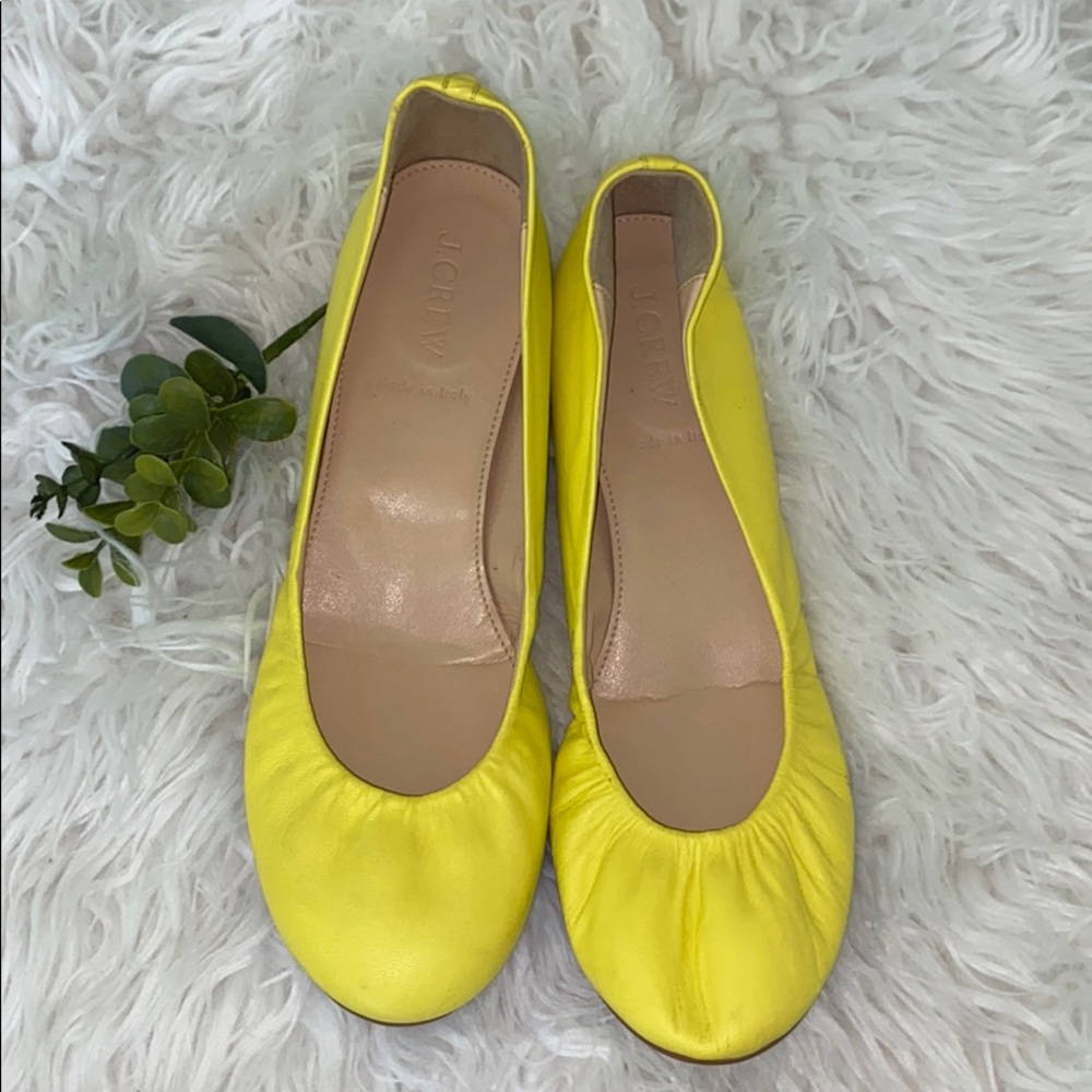 Jcrew leather flats